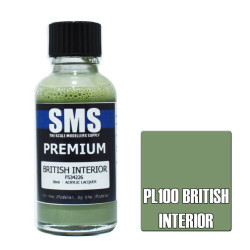 SMS PL100 Premium BRITISH INTERIOR 30ml Acrylic Lacquer