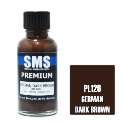 SMS PL126 Premium GERMAN DARK BROWN 30ml Acrylic Lacquer