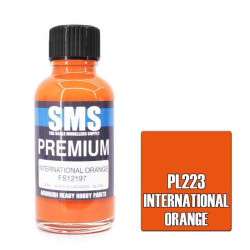 SMS PL223 Premium INTERNATIONAL ORANGE 30ml Acrylic Lacquer