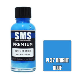 SMS PL37 Premium BRIGHT BLUE 30ml Acrylic Lacquer