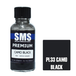 SMS PL33 Premium CAMO BLACK 30ml Acrylic Lacquer