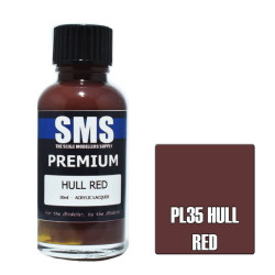 SMS PL35 Premium HULL RED 30ml Acrylic Lacquer