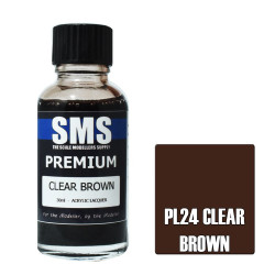 SMS PL24 Premium CLEAR BROWN 30ml Acrylic Lacquer