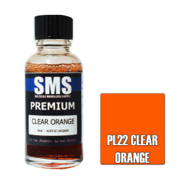 SMS PL22 Premium CLEAR ORANGE 30ml Acrylic Lacquer