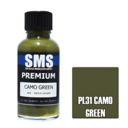 SMS PL31 Premium CAMO GREEN 30ml Acrylic Lacquer