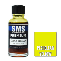 SMS PL21 Premium CLEAR YELLOW 30ml Acrylic Lacquer
