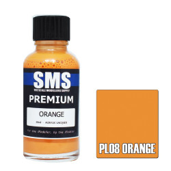 SMS PL08 Premium ORANGE 30ml Acrylic Lacquer