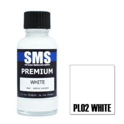 SMS PL02 Premium WHITE 30ml Acrylic Lacquer