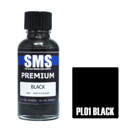 SMS PL01 Premium BLACK 30ml Acrylic Lacquer