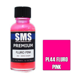 SMS PL44 Premium FLURO PINK 30ml Acrylic Lacquer