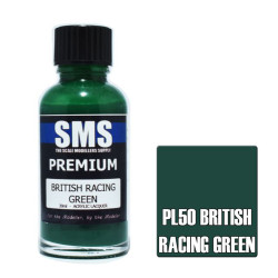 SMS PL50 Premium BRITISH RACING GREEN 30ml Acrylic Lacquer