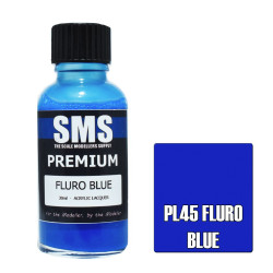 SMS PL45 Premium FLURO BLUE 30ml Acrylic Lacquer