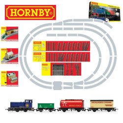 Hornby Set R1271M iTraveller 6000 Train Set Extended Track & Building Bundle