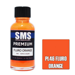 SMS PL46 Premium FLURO ORANGE 30ml Acrylic Lacquer