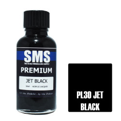 SMS PL30 Premium JET BLACK 30ml Acrylic Lacquer