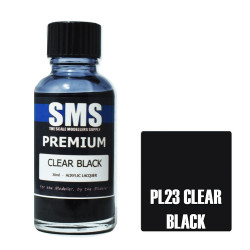 SMS PL23 Premium CLEAR BLACK 30ml Acrylic Lacquer