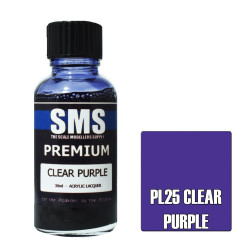 SMS PL25 Premium CLEAR PURPLE 30ml Acrylic Lacquer