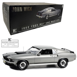 Greenlight 12104 John Wick 1969 Ford Mustang Boss 429 Bespoke 1:12 Diecast Model