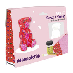 Decopatch Teddy Bear Mini Kit - Complete Craft Decorating Activity Kit KIT037C