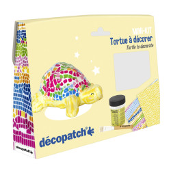 Decopatch Tortoise Mini Kit - Complete Craft Decorating Activity Kit KIT036C