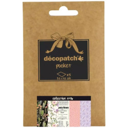 Decopatch Paper Pocket Assortment Collection No.16 - 5 Sheets