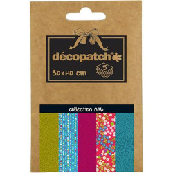 Decopatch Paper Pocket Assortment Collection No.6 - 5 Sheets