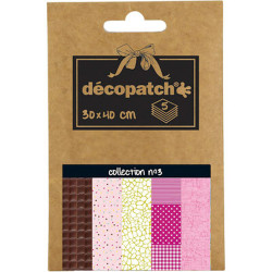 Decopatch Paper Pocket Assortment Collection No.3 - 5 Sheets