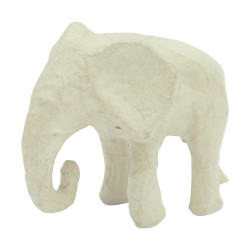 Decopatch African Elephant 8cm Mache Craft Model Animal for Decorating AP186C