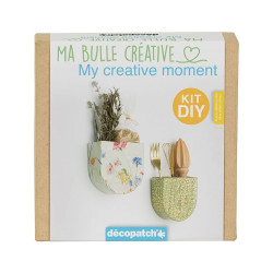 Decopatch My Creative Moment: Wall Pocket Vases Adult Craft Kit KIT043C