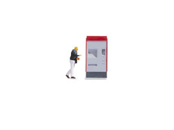 Noch On the Platform (Ticket Machine) Tiny Scenes Set 16529 HO Gauge