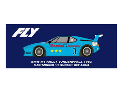 Fly Car Model BMW M1 Rally Vorderplatz 1982 Fritzinger/Wunsch A2044 1:32