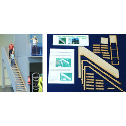 SLOT TRACK SCENICS B-M7/SS Single Storey Stairs for Scalextric/Slot Layout