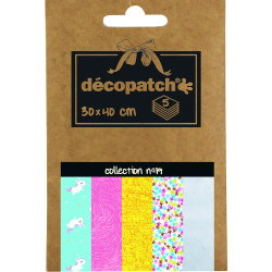 Decopatch Paper Pocket Assortment Collection No.19 - 5 Sheets