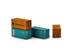 Dapol 20ft Container Set (2) Hapag-Lloyd/Dong Fang Weathered 2F-028-207 N Gauge