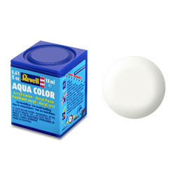 Revell Silk White (RAL 9010) Aqua Colour Acrylic - 18ml Model Paint No.301