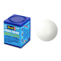 Revell Gloss White (RAL 9010) Aqua Colour Acrylic - 18ml Model Paint No.4