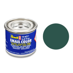 Revell Matt Sea Green (RAL 6028) Email Colour - 14ml Model Paint No.48