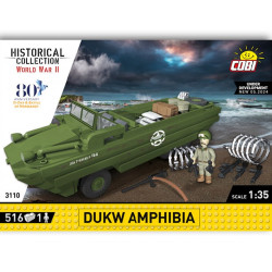 COBI 3110 DUKW Amphibious Vehicle D-Day 80th 1:35 Brick Model 516pcs