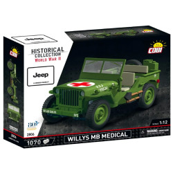 COBI 2806 Willys MB Medical Jeep D-Day 80th 1:12 Brick Model 1070pcs