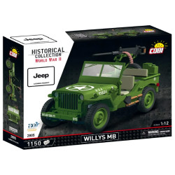 COBI 2805 Willys MB Jeep D-Day 80th 1:12 Brick Model 1150pcs