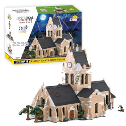 COBI 2299 St Mere Eglise Church 80th D-Day WWII Brick Model 2280pcs