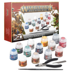 Games Workshop Warhammer Age of Sigmar: Paints & Tools Starter Set 80-17