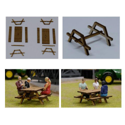SLOT TRACK SCENICS Acc. 17 Pair of Picnic Tables