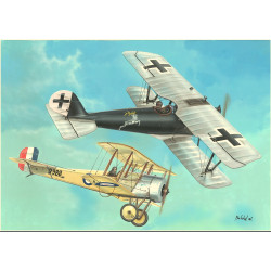 Valom 14436 Bristol Scout D vs Pfalz D.IIIa (Duels in the Sky) 1:144 Model Kit