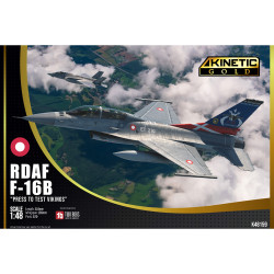 Kinetic 48159 F-16B Press to Test Vikings Royal Danish AF Viper 1:48 Model Kit