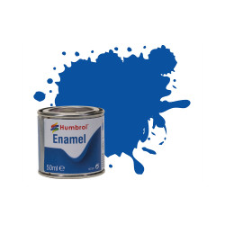 Humbrol 50ml Enamel Paint Tinlet - No 14 French Blue Gloss Model Kit Paint