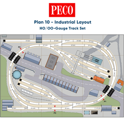 PECO Plan 10: Industrial Layout - Complete HO/OO Gauge Track Pack