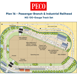 PECO Plan 16: Passenger Branch & Industrial Railhead - HO/OO Gauge Track Pack