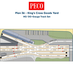 PECO Plan 36: King's Cross Goods Yard - Complete HO/OO Gauge Track Pack