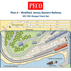 PECO Plan 6: Modified Jersey Eastern Railway - Complete HO/OO Gauge Track Pack